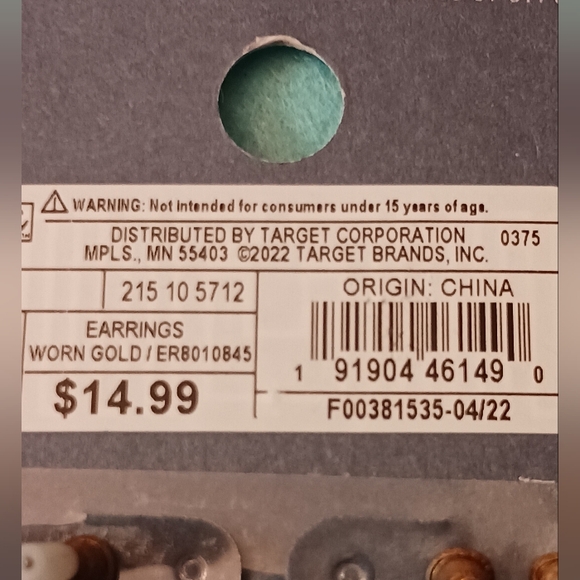 2 packs Of Yr 2022 Universal Thread Stud Earrings Semi Precious Stone, New (Othr - Picture 12 of 14